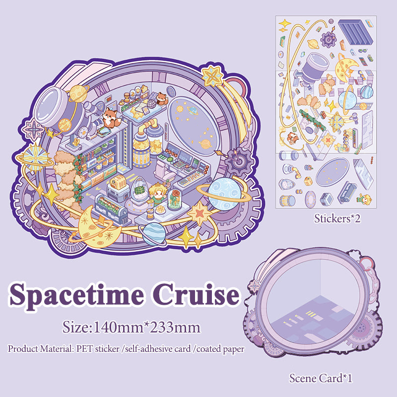 Fairy Tale Themed Creative Stickers, 3D DIY Collage for Scene-Making Stickers