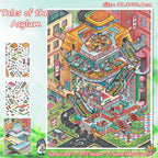 Fantasy &amp; Mystery Miniature Scene Sticker Set: DIY 3D Collage Fun Landscape Decoration Kit