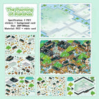 Extra-large miniature landscape stickers - Lü Zhai Zhi Yi (Strange Tales from a Chinese Studio) - DIY scene handbooks - Scene stickers