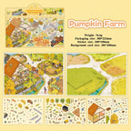 3D miniature landscape stickers for DIY scene notebook, brain-teasing and fun collage toys