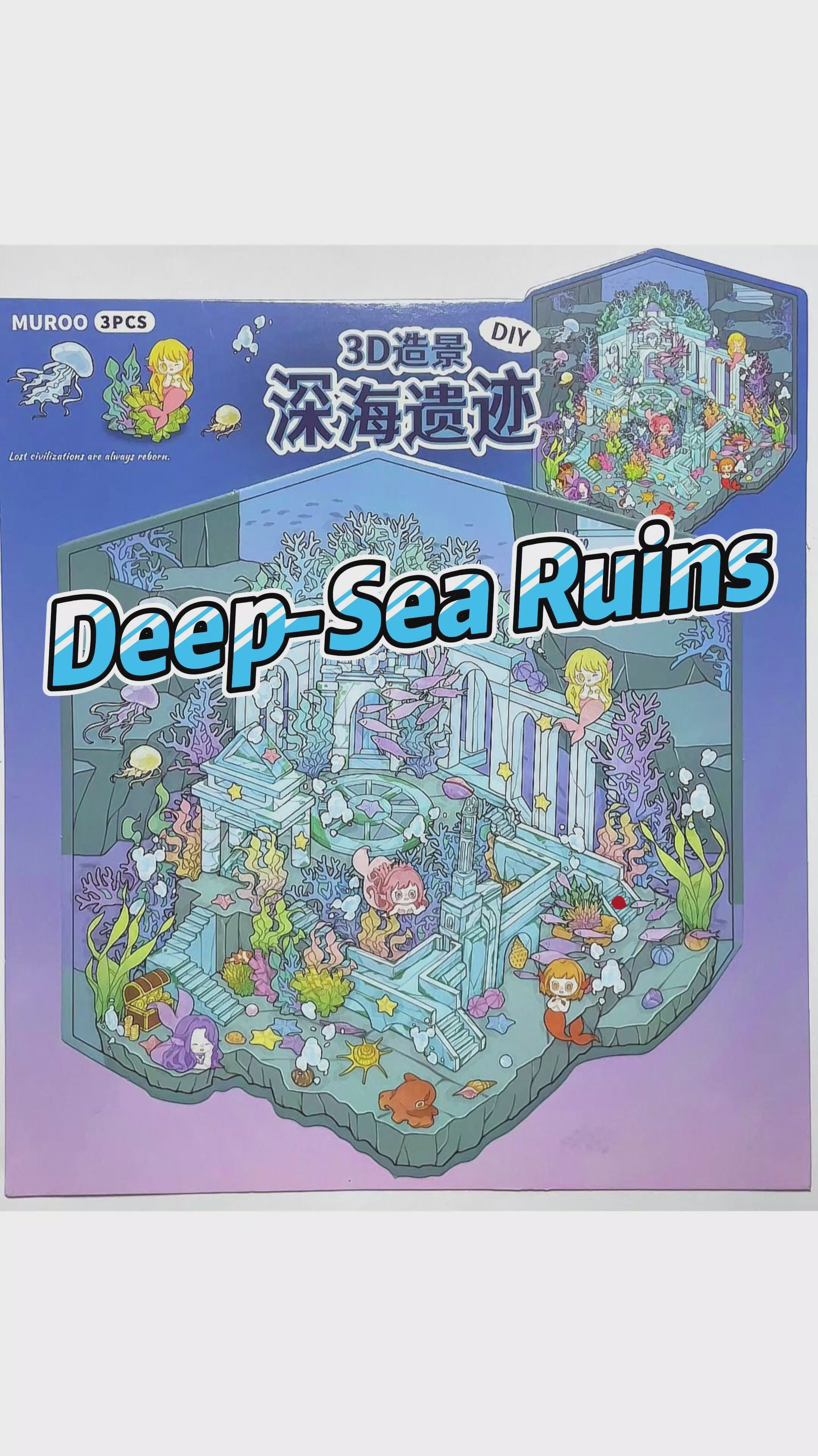 Murang 3D Landscape-Making Stickers, "Finding Legends" DIY 3D Hut Stickers